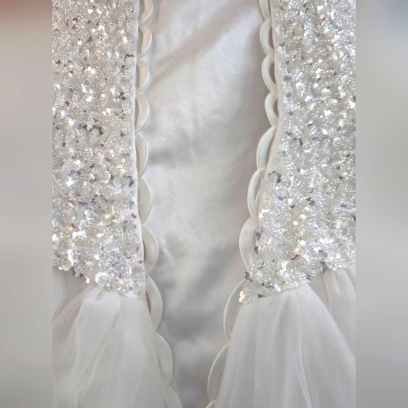 📣LikedPage 👑Elegant 👰 Ivory Strapless Formal Wedding Gown 💃NWOTags Size 4️⃣ - Picture 5 of 9